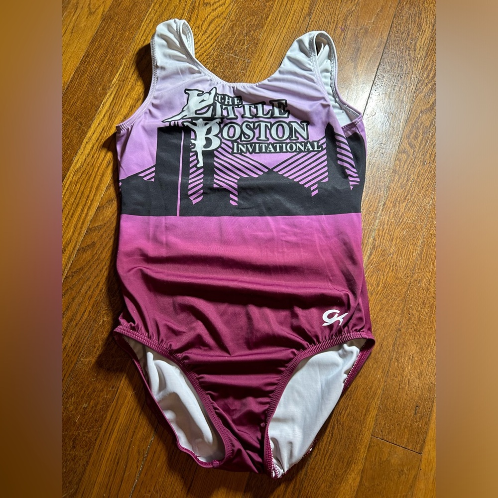 GK ELITE little Boston meet leotard